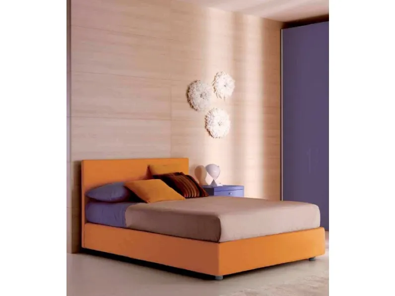 Letto Doimo CityLine  outlet Piazza e mezzo con contenitore