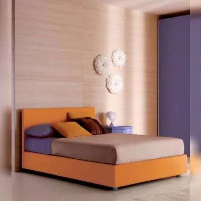 Letto Doimo CityLine  outlet Piazza e mezzo con contenitore