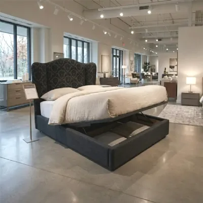 Letto matrimoniale design Duca damasco  Collezione esclusiva a prezzo scontato