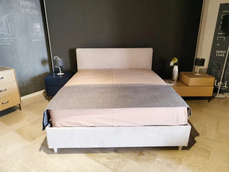 Letto matrimoniale con contenitore Elba Ergogreen a prezzo ribassato