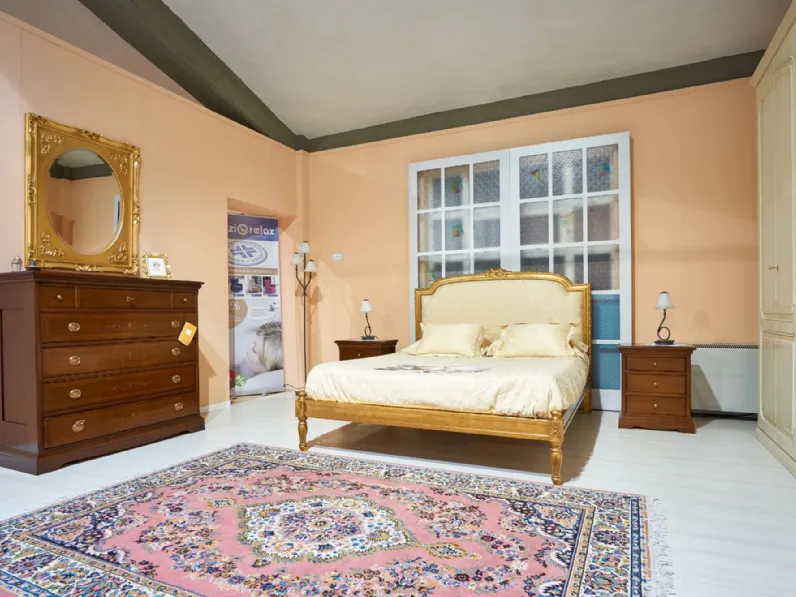 Letto Foglia oro Artigianale a PREZZI OUTLET