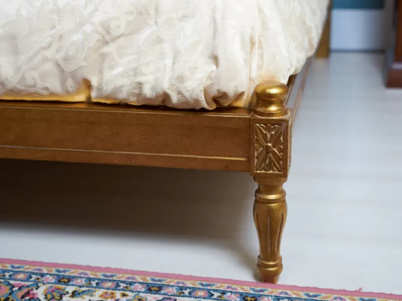 Letto Foglia oro Artigianale a PREZZI OUTLET