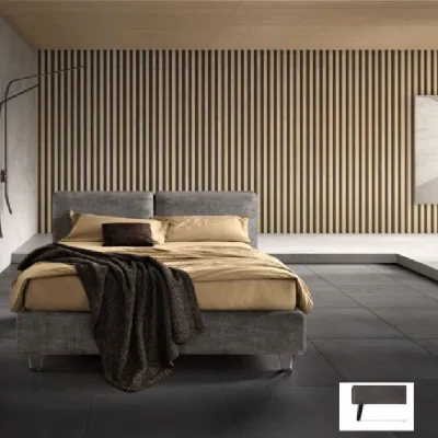 Letto design con contenitore Form compatto Samoa a prezzo ribassato