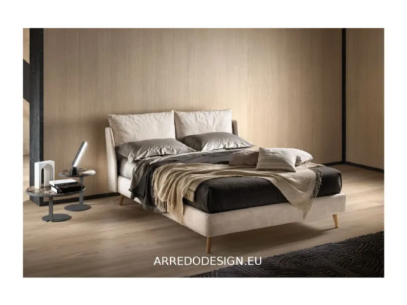 Letto matrimoniale con piedini Fun double lift * Samoa a prezzo ribassato