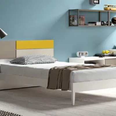 Letto piazza e mezzo con pediera Fusion Zg mobili a prezzo scontato