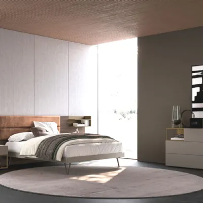 Letto design con piedini  giako compongo night 05 Orme a prezzo scontato