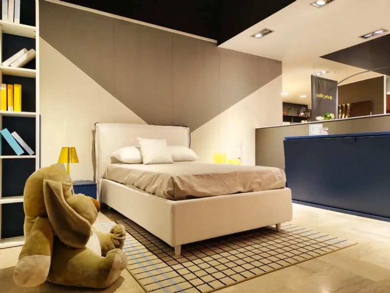 Letto moderno con contenitore Giove Noctis a prezzo ribassato