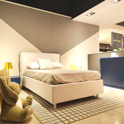Letto moderno con contenitore Giove Noctis a prezzo ribassato