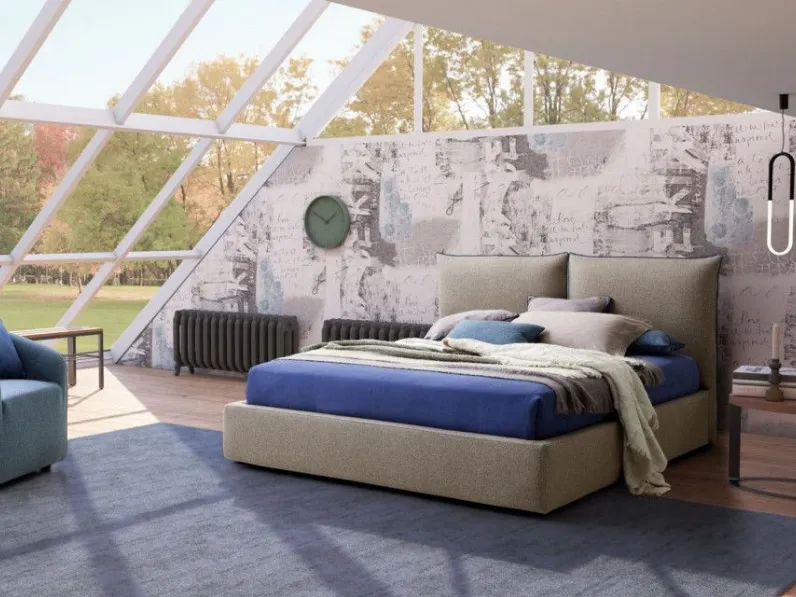 Letto imbottito modello Allen di Le comfort scontato 30%