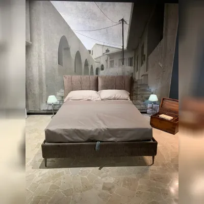 Letto imbottito con contenitore ApolloLettissimia prezzo ribassato