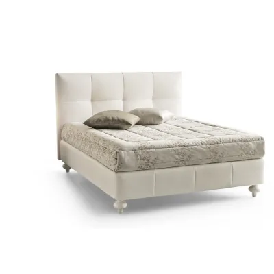 Letto imbottito con contenitore ArgentumYoudecora prezzo scontato