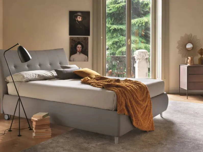Letto moderno con contenitore Beatrice,allison,camilla,justine Artigianale a prezzo scontato