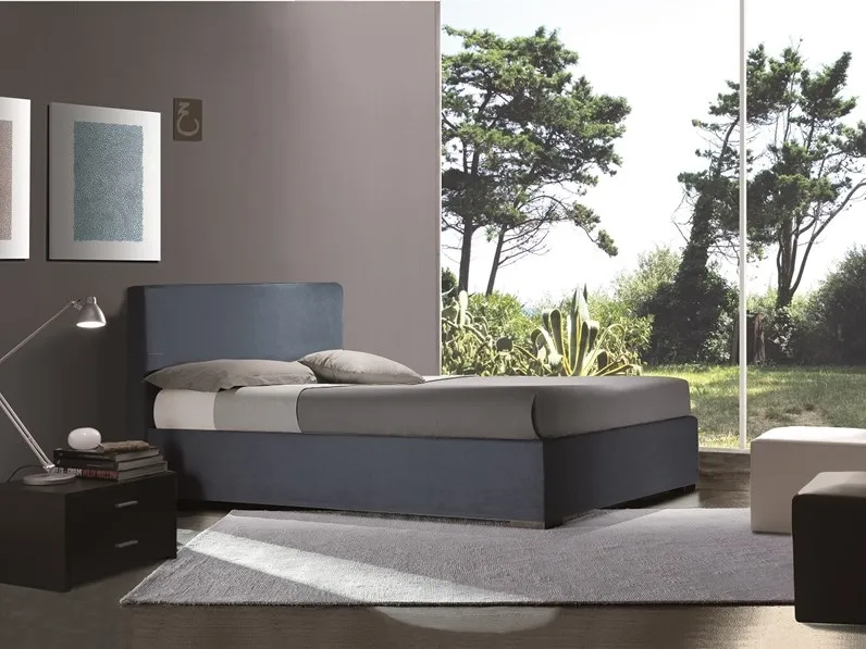 Letto imbottito con contenitore Jasmine Ergogreen a prezzo scontato