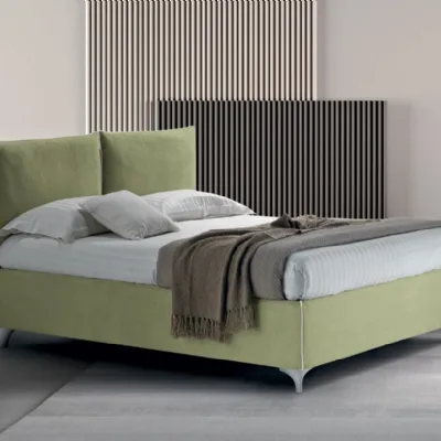 Letto imbottito con contenitore Letto 1399Collezione esclusivaa prezzo scontato