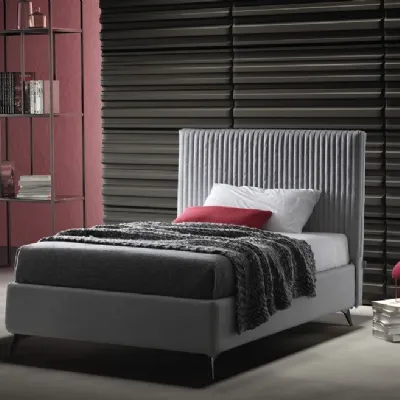 Letto imbottito con contenitore Letto contenitore velluto extra luxuryMd worka prezzo ribassato