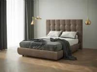 Letto imbottito con contenitore Letto mod.brooklyn di giessegi con contenitore scontato del 50%Giessegia prezzo scontato