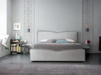 Letto imbottito con contenitore MeganFelisa prezzo ribassato