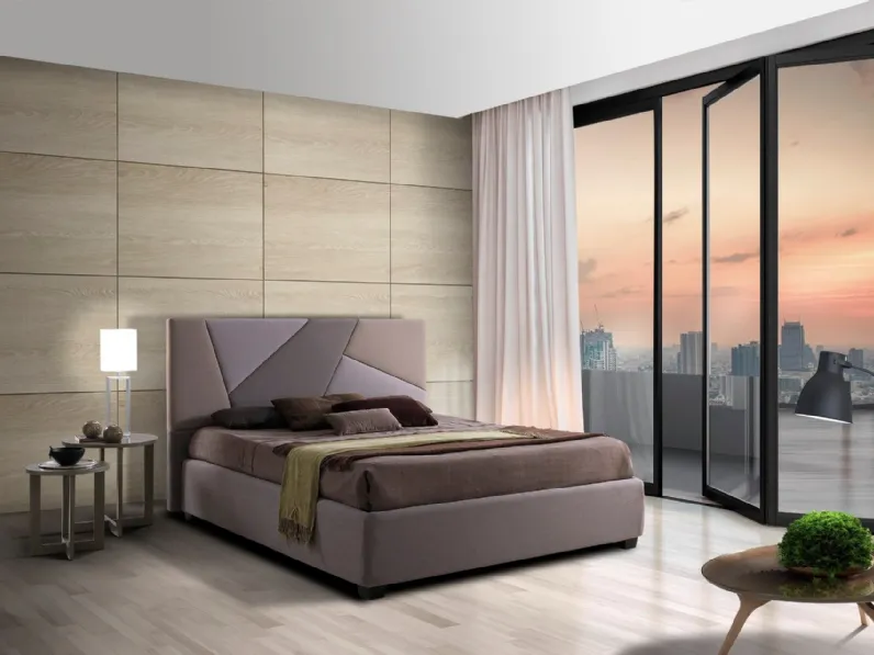 Letto imbottito con contenitore Plot Artigianaletti a prezzo ribassato