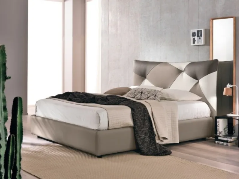 Letto imbottito con contenitore SpringArtigianalea prezzo ribassato