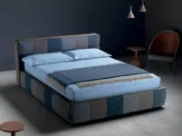 Letto imbottito con contenitore SquareSamoaa prezzo ribassato