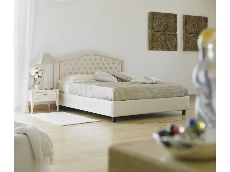 Letto classico con contenitore Zaffiro Hopplà a prezzo scontato