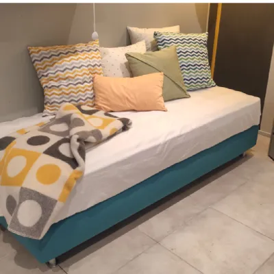 Letto moderno con piedini Sommier Flexilan a prezzo ribassato