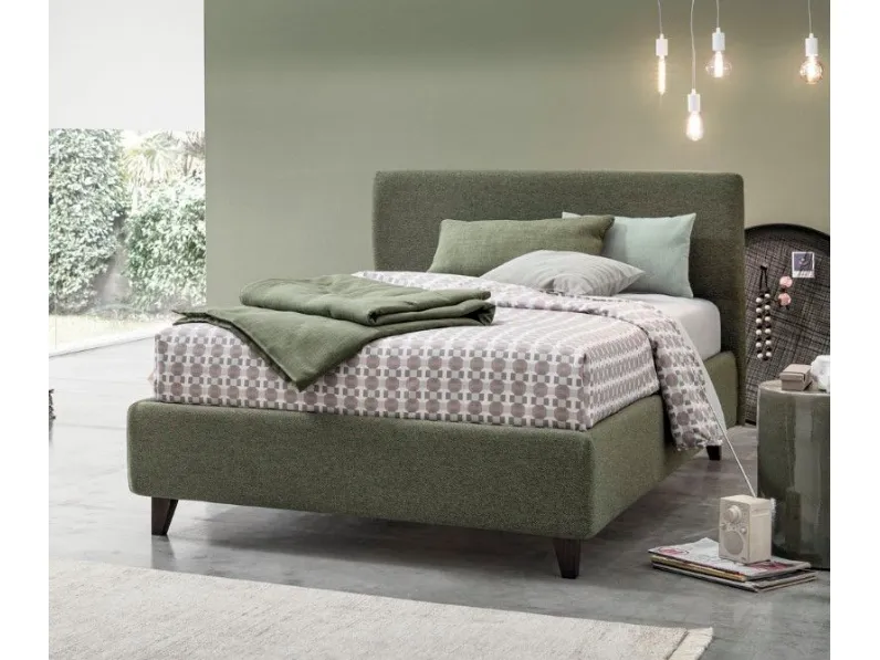 Letto imbottito con giroletto Benny a V&nice a prezzo scontato