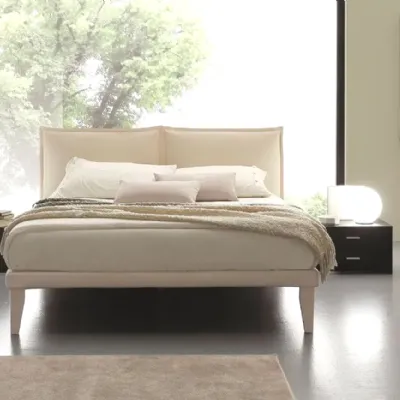 Letto moderno con giroletto Denise Ergogreen a prezzo scontato
