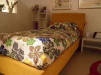 Letto imbottito con giroletto MaxRigo salottia prezzo ribassato