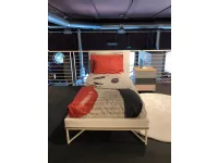 Letto imbottito con giroletto StyleDiellea prezzo ribassato