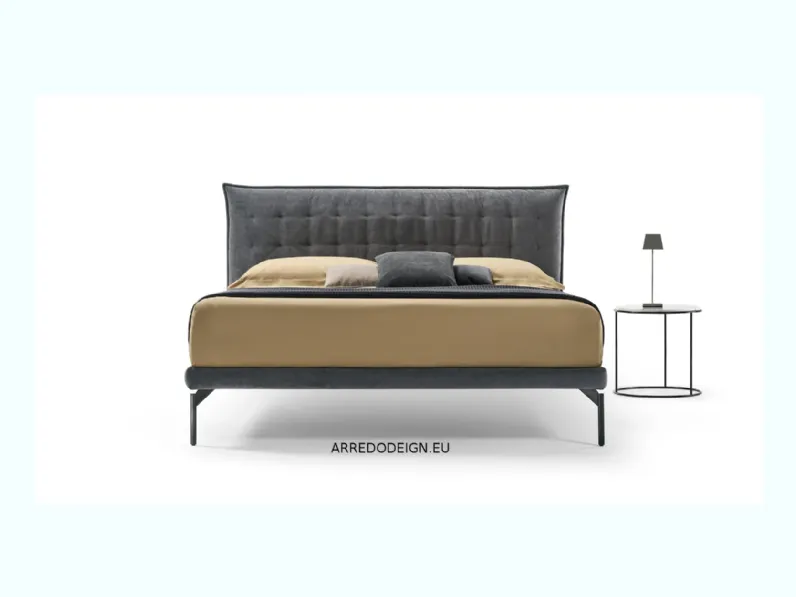 Letto imbottito con piedini CassiopeaRosinia prezzo scontato