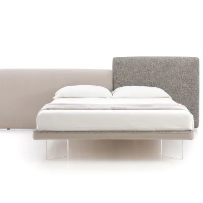 Letto imbottito con piedini Cooper outletDiotti.coma prezzo scontato