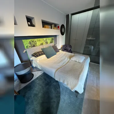 Letto matrimoniale design Ada Ditre italia a prezzo ribassato