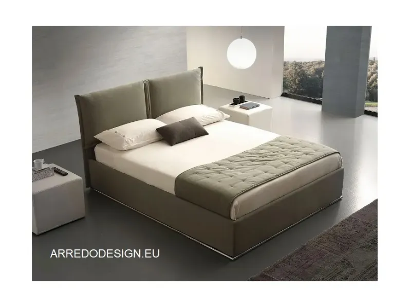 Letto matrimoniale con contenitore Asia Ergogreen a prezzo scontato