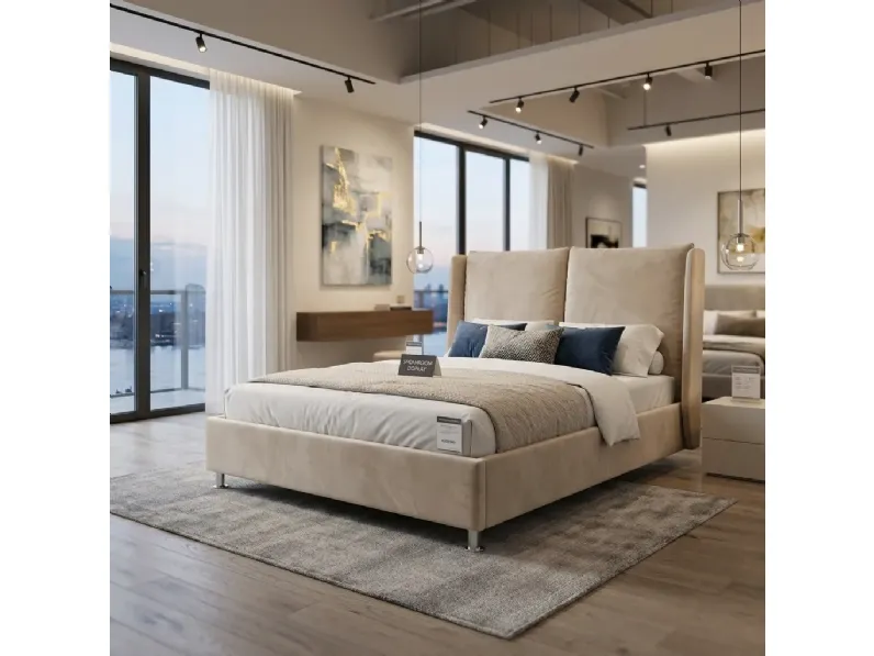 Letto moderno con contenitore Francese Collezione esclusiva a prezzo ribassato
