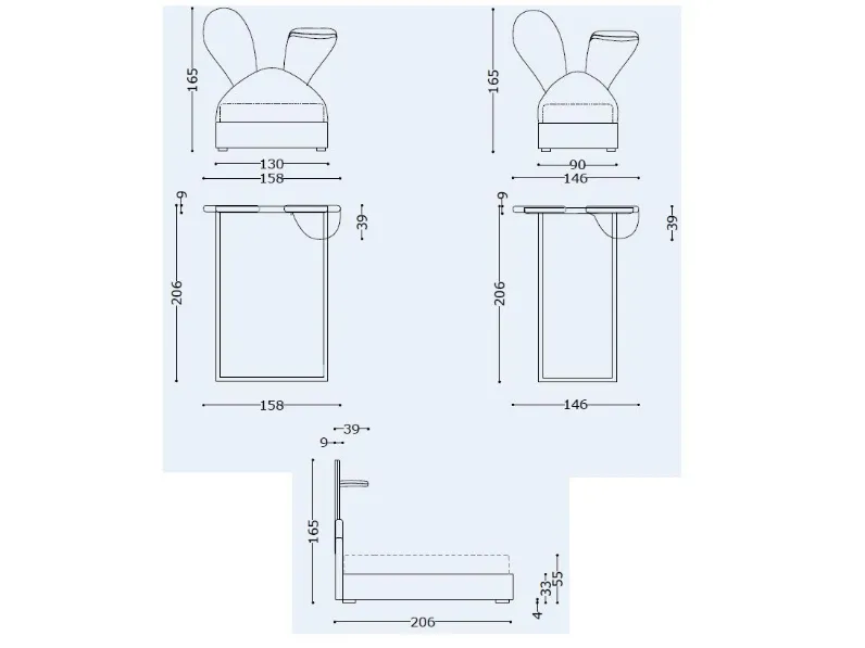 Letto coniglio roger Md work a PREZZI OUTLET