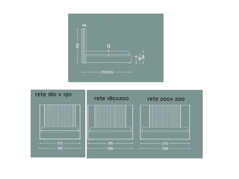 Letto imbottito modello Letto luxury velluto  di Md work scontato 42%