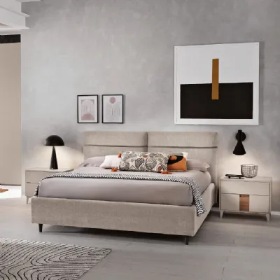LETTO Letto matrimoniale mod.milo Gierre mobili in OFFERTA OUTLET - 50%
