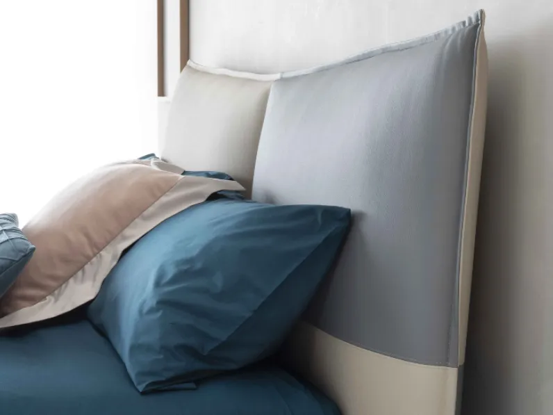 Letto moderno con giroletto Menta Le fablier a prezzo ribassato