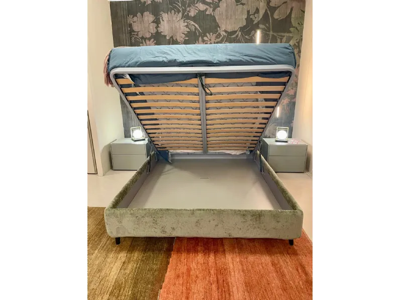 Letto matrimoniale con contenitore Nadir Rosini a prezzo scontato