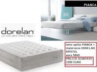Letto imbottito modello Spillo  e dorelan kristal di Pianca scontato 55%
