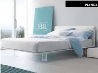 Letto imbottito modello Spillo  e dorelan kristal di Pianca scontato 55%