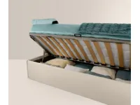 Letto singolo con contenitore Trama Artigiana letti a prezzo ribassato