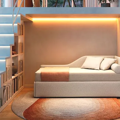 Letto imbottito modello Twinny di Felis scontato 36%