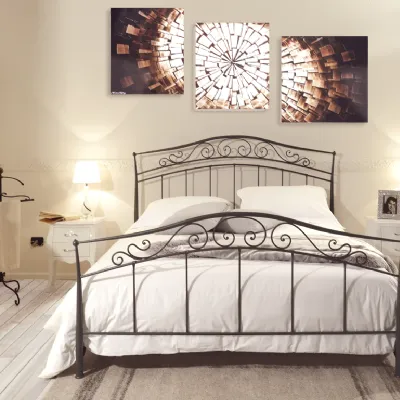 Letto classico con pediera Anna Artigianale a prezzo ribassato