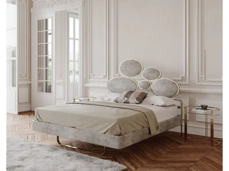Letto in laccato con giroletto Letto in ferro forgiato a mano laccato Md worka prezzo scontato