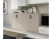 Letto in legno a scomparsa Etto singolo bilanciato a scomparsa finitura legno/laccato Artigianalea prezzo scontato