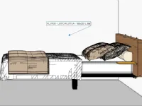 Letto design Fluttua Lago con uno sconto del 30%