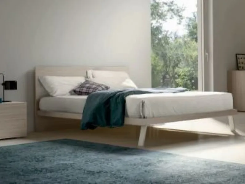 Letto moderno con gambe Eco Zg mobili a prezzo scontato