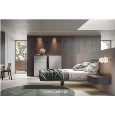 Letto design con giroletto Cloud Veneran a prezzo scontato